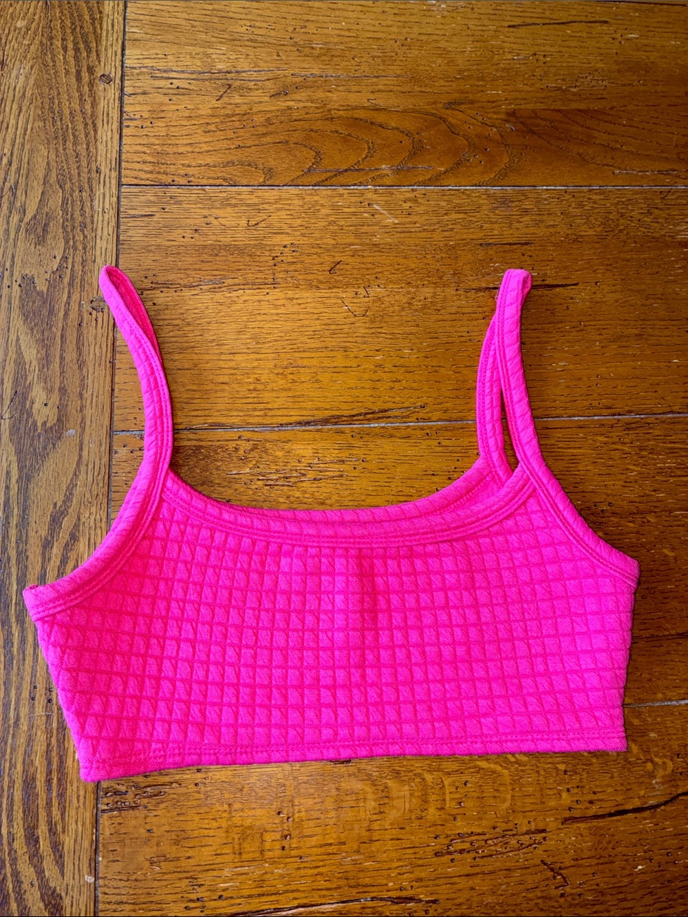 Princess Polly Women’s Hot Pink Ribbed crop Top